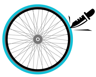 No Flats ever bike share wheels